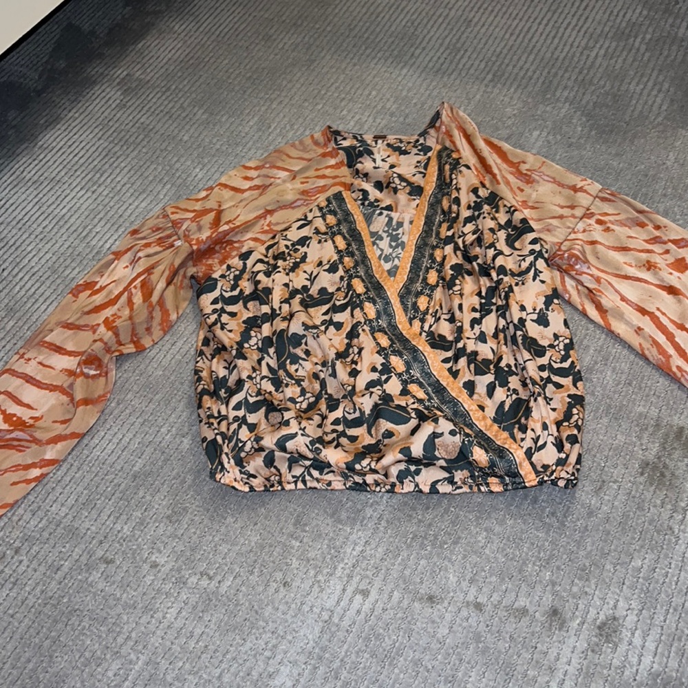 Free people printed blouse
